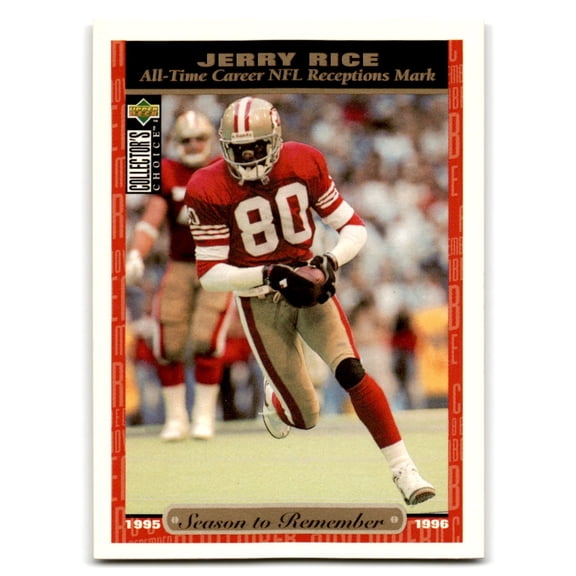 1996 Upper Deck Football Collector's Choice Jerry Rice #74 San Francisco 49ers Near Mint or Better San Francisco 49ers NFL Football Trading Card