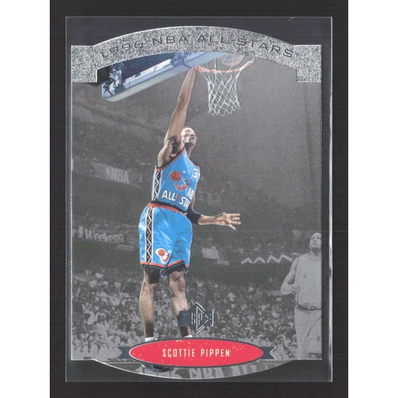 1996 Upper Deck SP NBA All-Stars Scottie Pippen AS4 Chicago Bulls Basketball Card Chicago Bulls NBA Basketball Trading Card