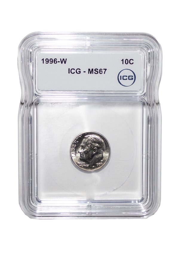 1996-W Roosevelt Dime ICG MS67 - Graded Coin