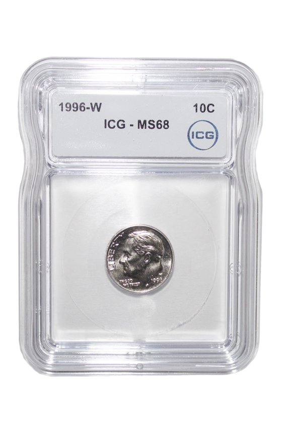 1996-W Roosevelt Dime ICG MS68 - Graded Coin