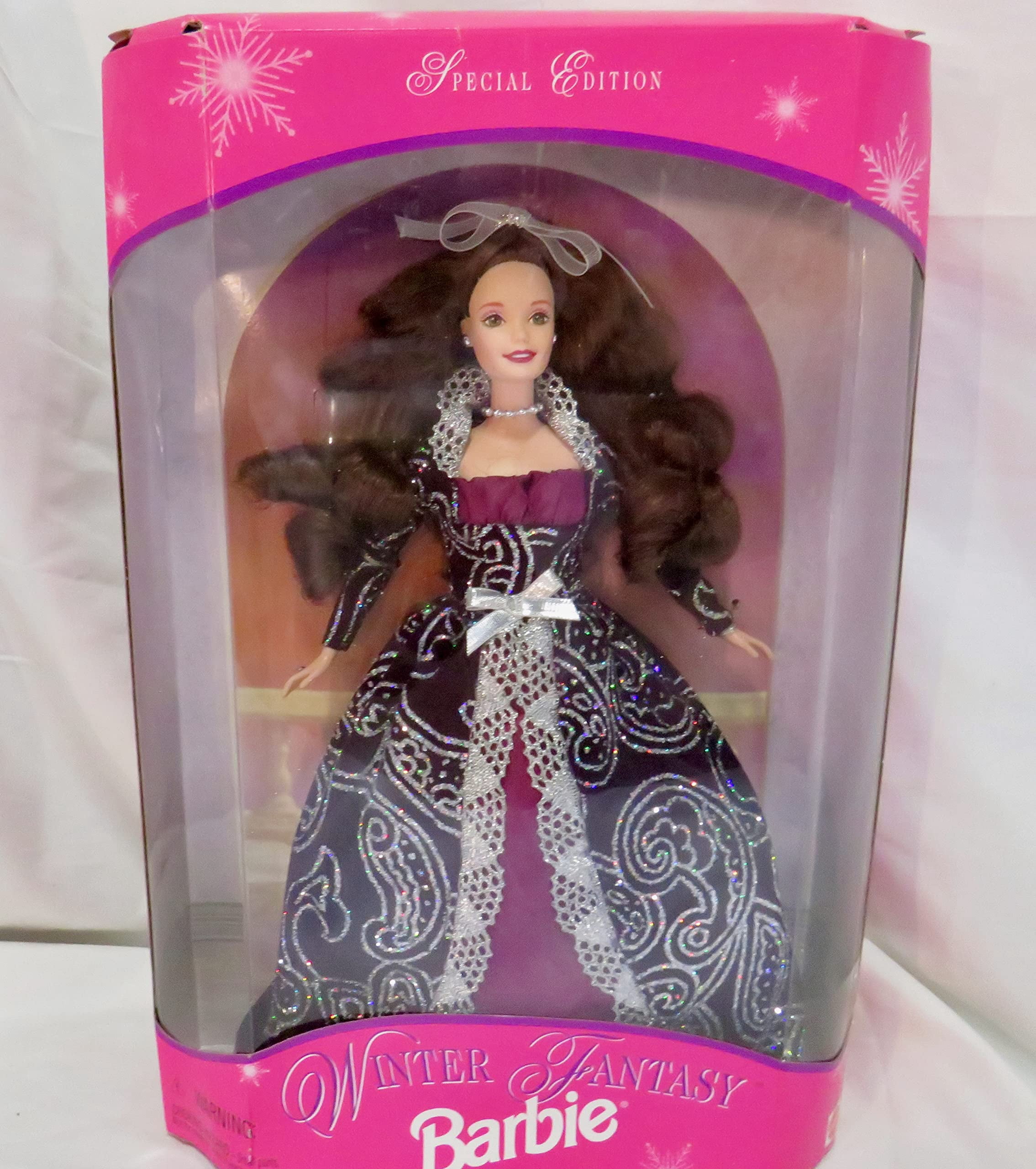 1996 Winter Fantasy Barbie 2 Brunette - Sam's Club Exclusive