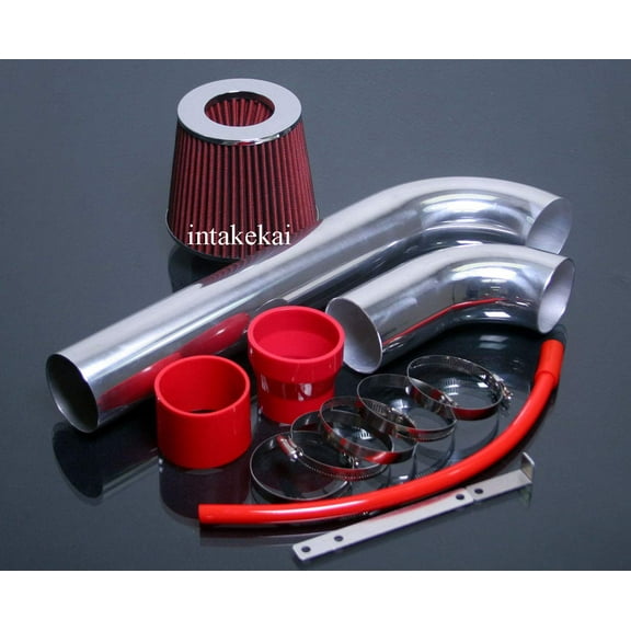 1997 1998 1999 2000 2001 2002 2003 2004 JEEP WRANGLER 4.0 4.0L I6 & 1997 1998 1999 2000 2001 2002 JEEP WRANGLER 2.5 2.5L L4 ENGINE AIR INTAKE KIT SYSTEMS (RED)