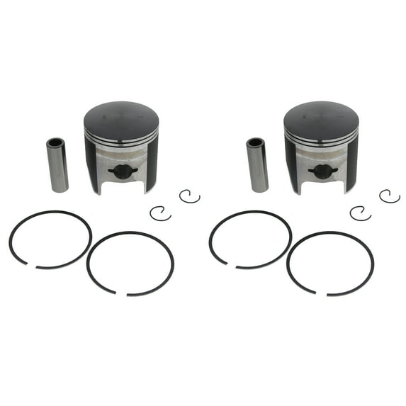 1997 1998 Yamaha Phazer SS Electric PZ480 Piston Kit x2 +0.40" O/S Teflon Coated