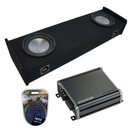 1997-1999 Ford F-150 Super Ext Cab Truck Harmony A102 Dual 10" Sub Box & CXA8001