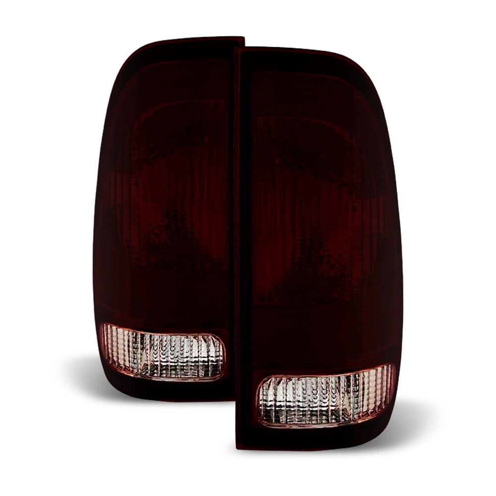 1997-2003 Ford F150 99-07 F250 F350 SuperDuty Red Smoke Tail Lights Brake Lamps