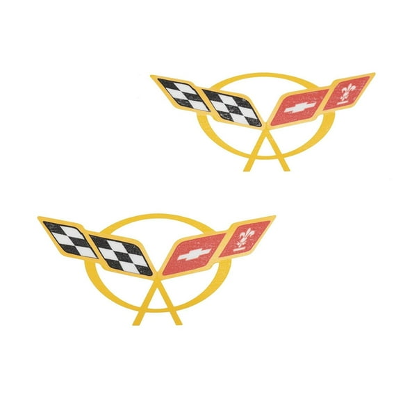 1997-2004 Corvette Door Sill Decal : Yellow