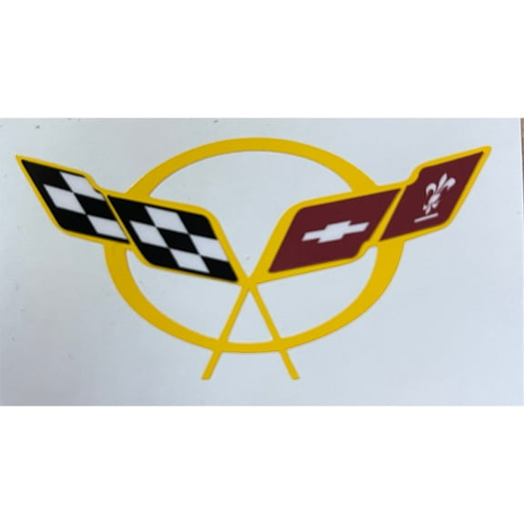 1997-2004 Corvette Door Sill Decal : Yellow