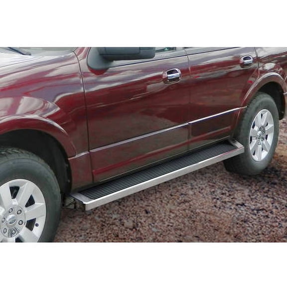 1997-2017 Ford Expedition Excl. EL Model Not Fit Funkmaster Flex Edition Polish Finish 6 Inch iRunning Board Door to Door Side Bar Side Step Running Board