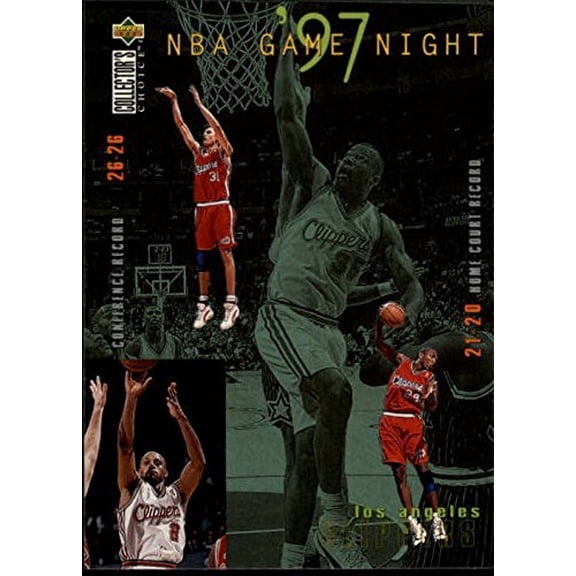 1997-98 Collector's Choice #167 Loy Vaught Terry Dehere Pooh Richardson Brent Barry NBA Basketball Trading Card