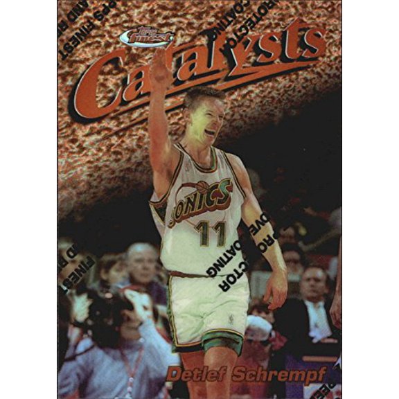 1997-98 Finest Refractors #34 Detlef Schrempf B NBA Basketball Trading Card