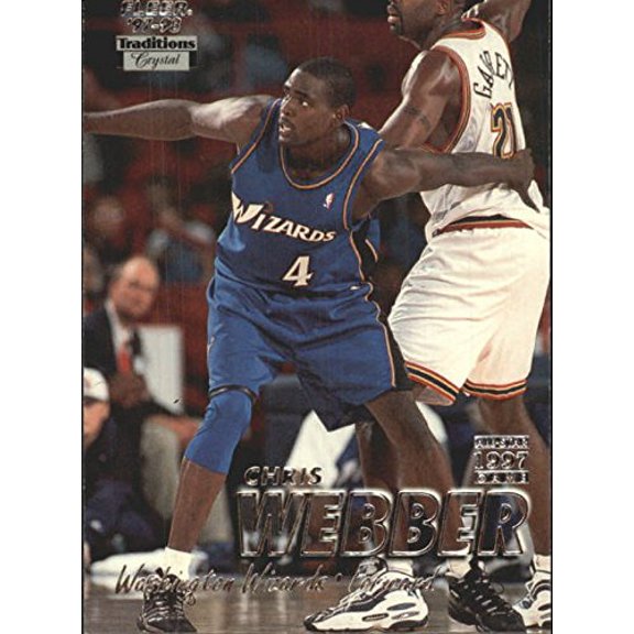 1997-98 Fleer Crystal Collection #290 Chris Webber NBA Basketball Trading Card