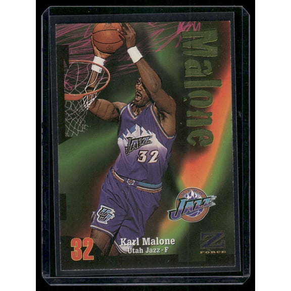 1997-98 SkyBox Z-Force Karl Malone Utah Jazz #32 Basketball Card