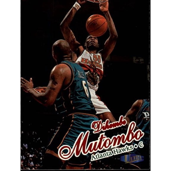 1997-98 Ultra #43 Dikembe Mutombo NBA Basketball Trading Card
