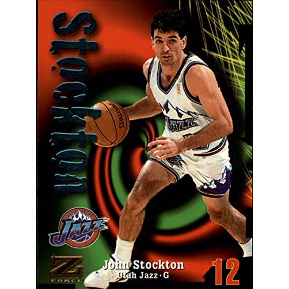 1997-98 Z-Force #12 John Stockton NBA Basketball Trading Card