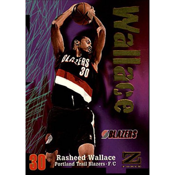 1997-98 Z-Force #60 Rasheed Wallace NBA Basketball Trading Card