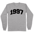 thumbnail image 1 of 1997 College Style Long Sleeve Shirt Unisex 4X-Large Grey, 1 of 5