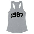 thumbnail image 1 of 1997 College Style Tank Top Fitted Racerback Women's X-Small Heather Grey, 1 of 5