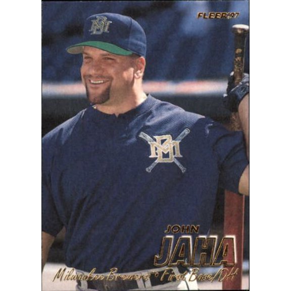 1997 Fleer #129 John Jaha MLB Baseball Trading Card