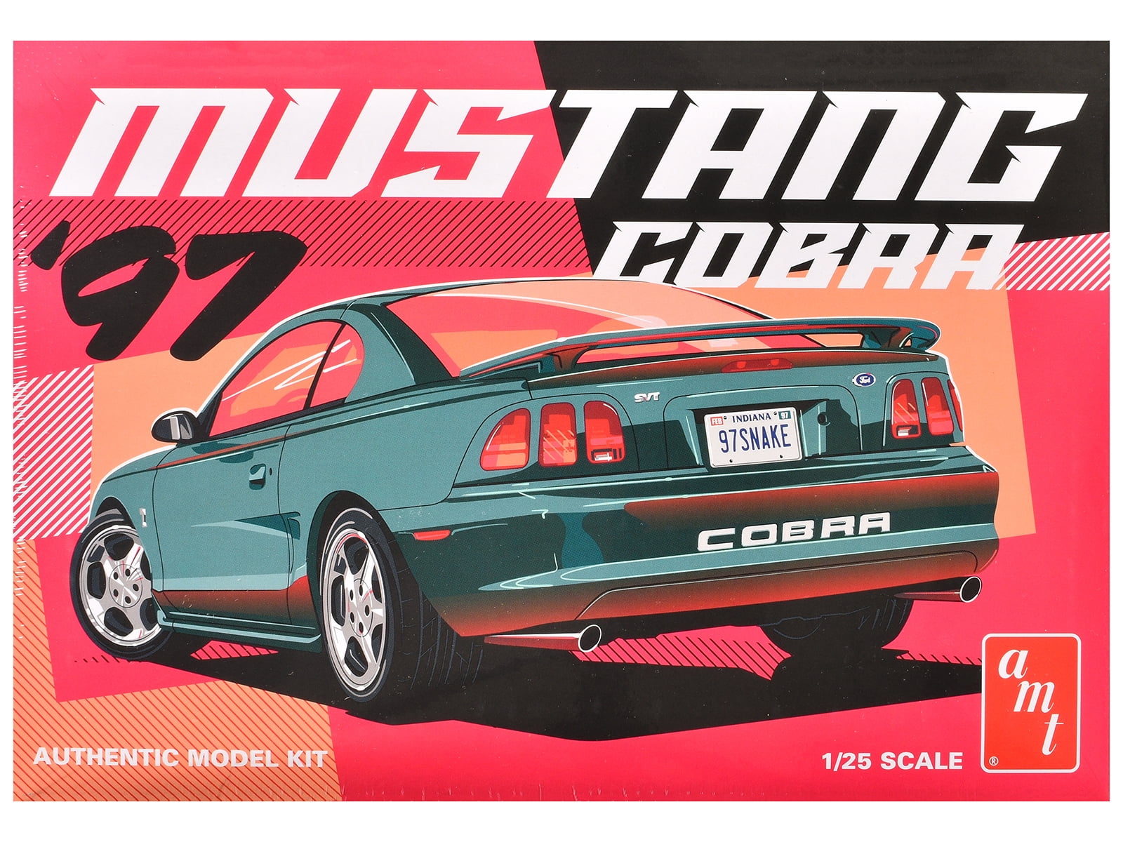 1997 Ford Mustang Cobra (Skill 2) 1/25 Plastic Model Kit by AMT