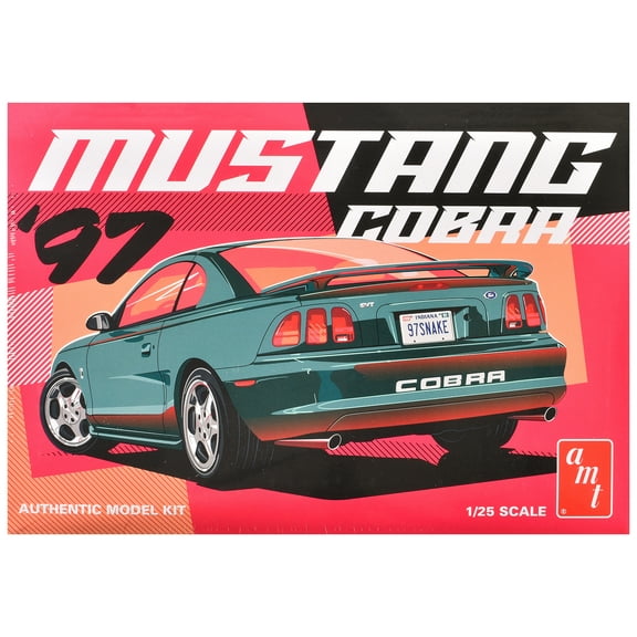 1997 Ford Mustang Cobra (Skill 2) 1/25 Plastic Model Kit by AMT