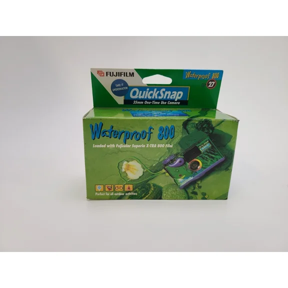 1997 Fujifilm Quicksnap Waterproof 800 35Mm Disposable Camera *New Sealed