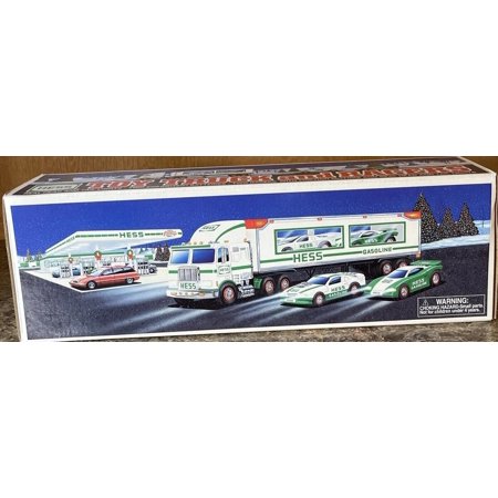1997 Hess Toy Truck and Racers New In Original Box and Packaging Never Displayed