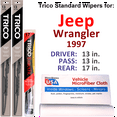 thumbnail image 1 of 1997 Jeep Wrangler Wiper Blades (Set of 3) w/Rear Wiper, 1 of 3