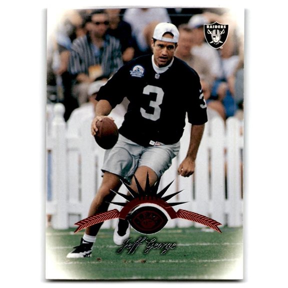 1997 Leaf #28 Near Mint or Better Jeff George Oakland Raiders NFL Football Card Oakland Raiders NFL FOOTBALL Trading Card