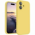 thumbnail image 1 of 1997 Magnetic for iPhone 17 Case, Compatible with MagSafe, [Integrated Silicone Camera Control Button] [Camera Protection] Anti-Scratch Microfiber Lining Phone Case, 6.3", Yellow, 1 of 1