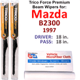 thumbnail image 1 of 1997 Mazda B2300 Performance Beam Wipers (Set of 2), 1 of 3