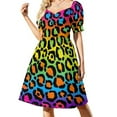 thumbnail image 1 of 1997 Neon Leopard Print Dress dress party night summer dresses for women 2024, 1 of 6