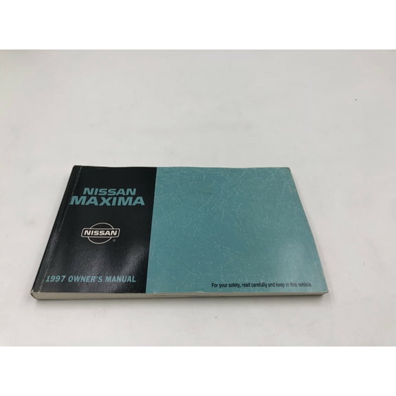 1997 Nissan Maxima Owner's Manual Handbook OEM K03B38006