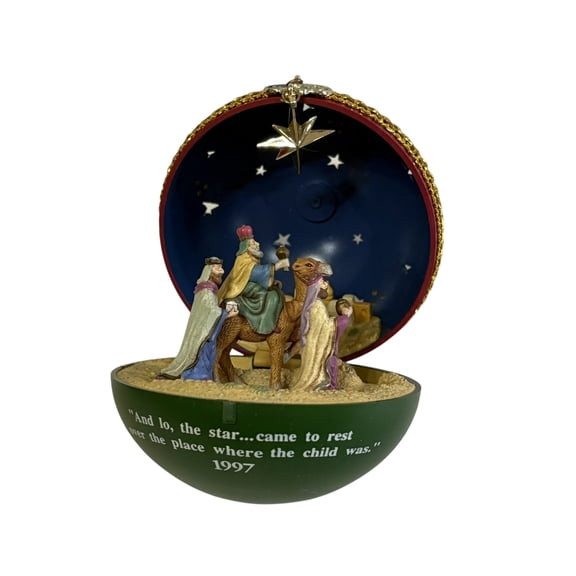 1997 O Holy Night (Nativity) Carlton Cards Christmas Tree Ornament CXOR-014W