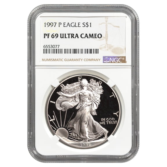 1997-P $1 Silver Eagle NGC PF-69