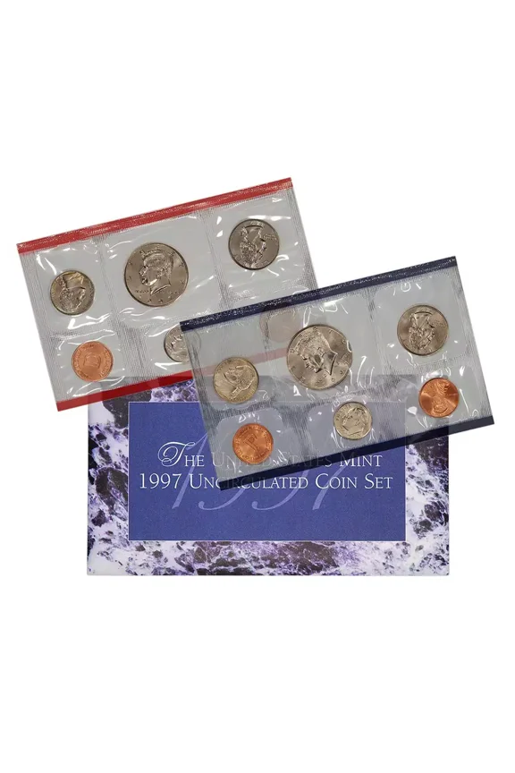 1997-P&D U.S. Uncirculated Set: 10-Coin Set in Original Packaging