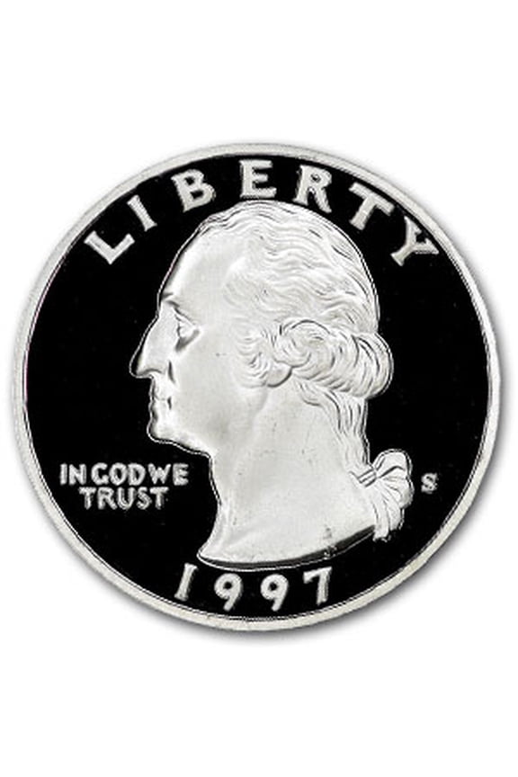 1997-S Silver Washington Quarter Gem Proof