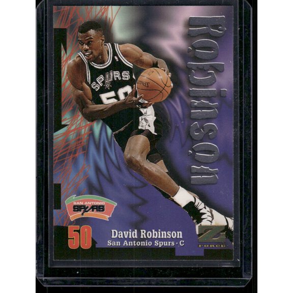 1997 SkyBox Z-Force David Robinson #50 San Antonio Spurs Basketball Card