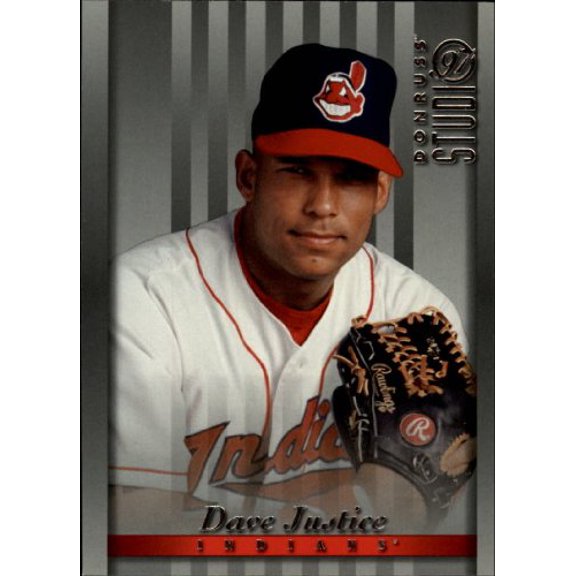 1997 Studio #19 Dave Justice MLB Baseball Trading Card