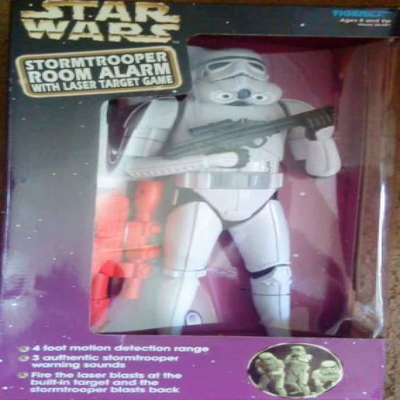 1997 Tiger Electronics Inc. Star Wars Stormtrooper Room Alarm Laser Target Game