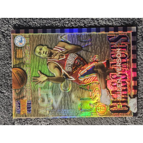 1997 Topps Stadium Club Class Acts Dikembe Mutombo Allen Iverson #CA10 Refractor