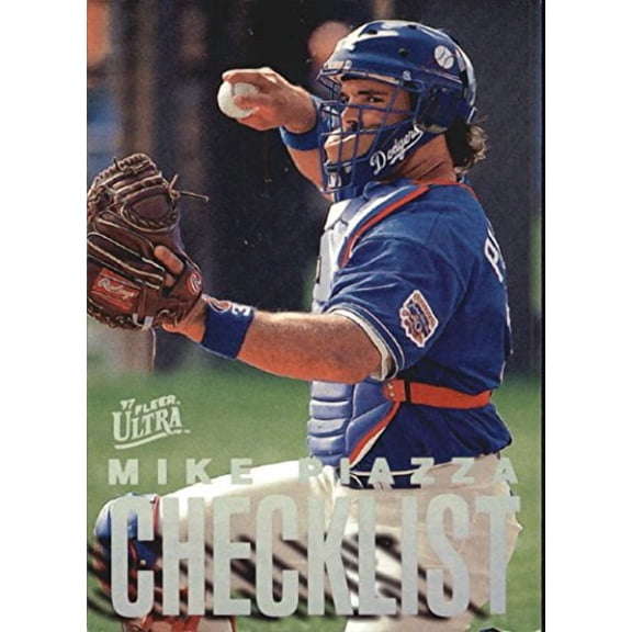 1997 Ultra Checklists #B6 Mike Piazza MLB Baseball Trading Card
