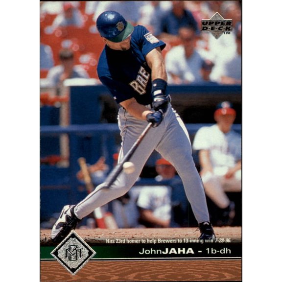 1997 Upper Deck #100 John Jaha MLB Baseball Trading Card