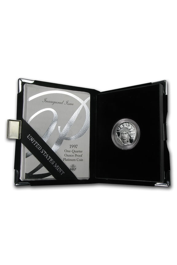 1997-W 1/4 oz Proof American Platinum Eagle (w/Box & COA)
