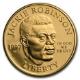 thumbnail image 1 of 1997-W Gold $5 Commem Jackie Robinson Proof (w/Box & COA), 1 of 3