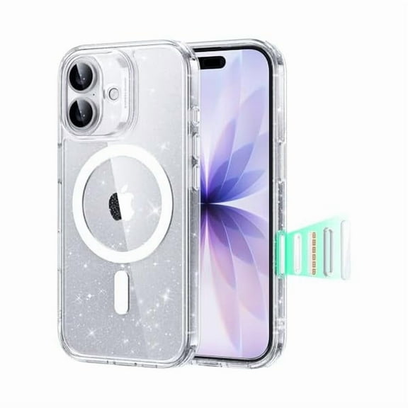 1997 for iPhone 17 Case, Camera Control, Compatible with MagSafe, Shockproof Military-Grade Protection, Magnetic Phone Case for iPhone 17, Classic Hybrid Case, Clear Shimmer
