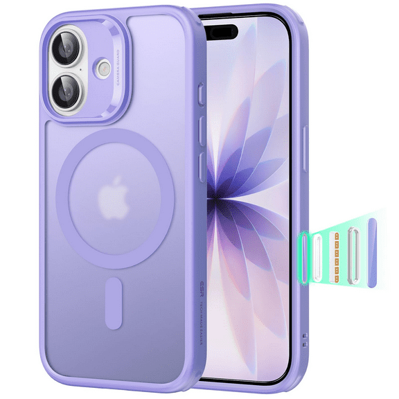 1997 for iPhone 17 Case, Camera Control, Compatible with MagSafe, Shockproof Military-Grade Protection, Magnetic Phone Case for iPhone 17, Classic Hybrid Case, Frosted Purple