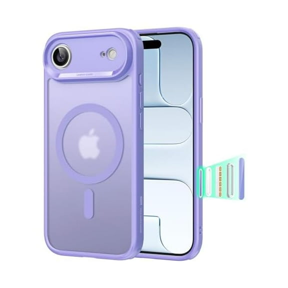 1997 for iPhone Air Case, Camera Control, Compatible with MagSafe, Shockproof Military-Grade Protection, Magnetic Phone Case for iPhone 17 Air Case, Frosted Purple