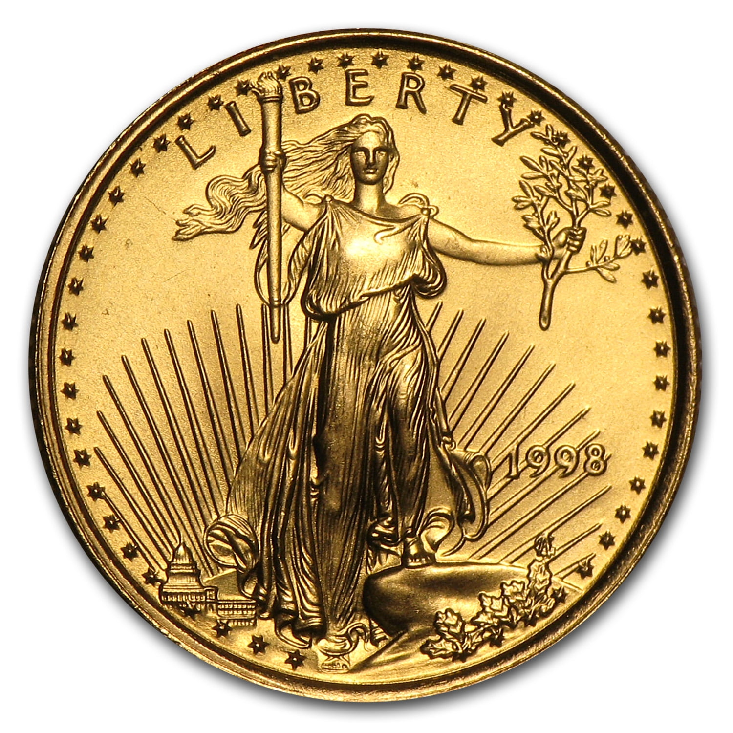 U.S. MINT 1998 1/10 oz American Gold Eagle BU