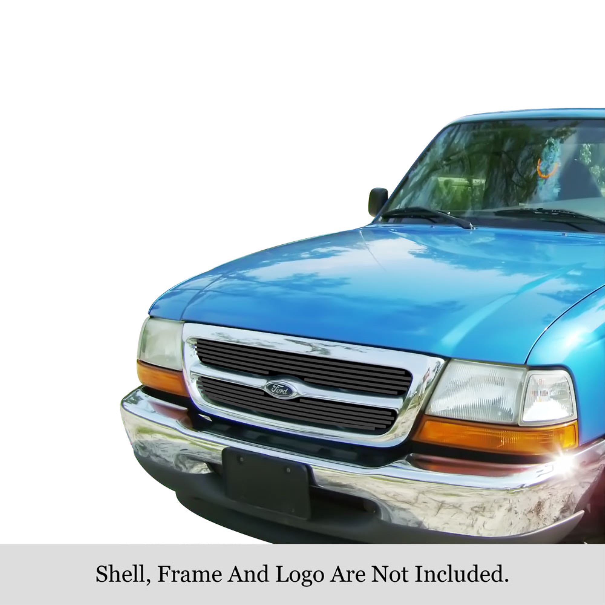 APS 1998-2000 Ford Ranger Only For 2WD Black Stainless Steel Billet ...
