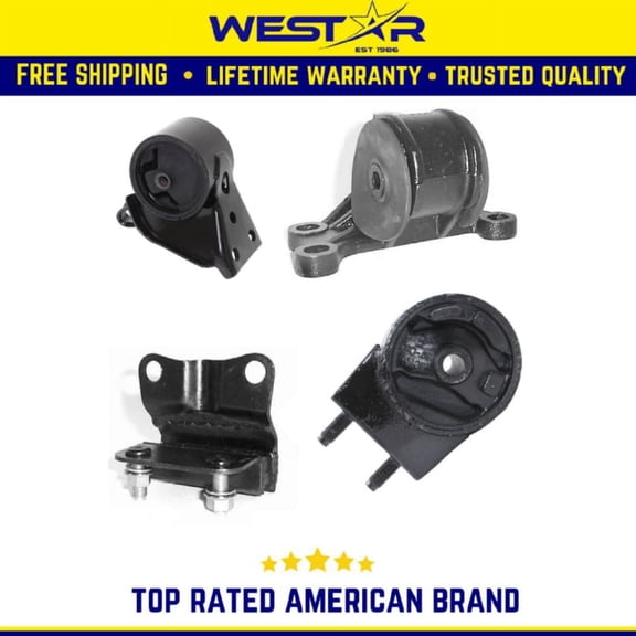 1998-2000 Mazda 626 2.0L Motor & Trans Mount Set 4PCS Compatible for Auto Replaces 8075 8691 9087 8073